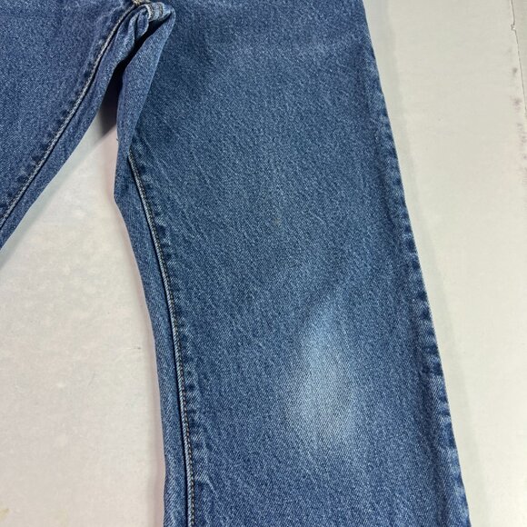 Levi's Jeans Men's 29 x 29* 517 Boot Cut Blue Faded Cotton Denim Tag 32 x 30 - Picture 4 of 16